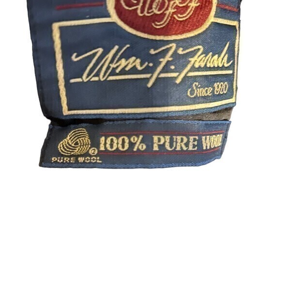 WM‎ F FARAH - MEN'S black  100% WOOL BLAZER JACKET - SIZE 44L - Picture 5 of 5